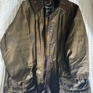Barbour Men's Olive Waxed Field Jacket